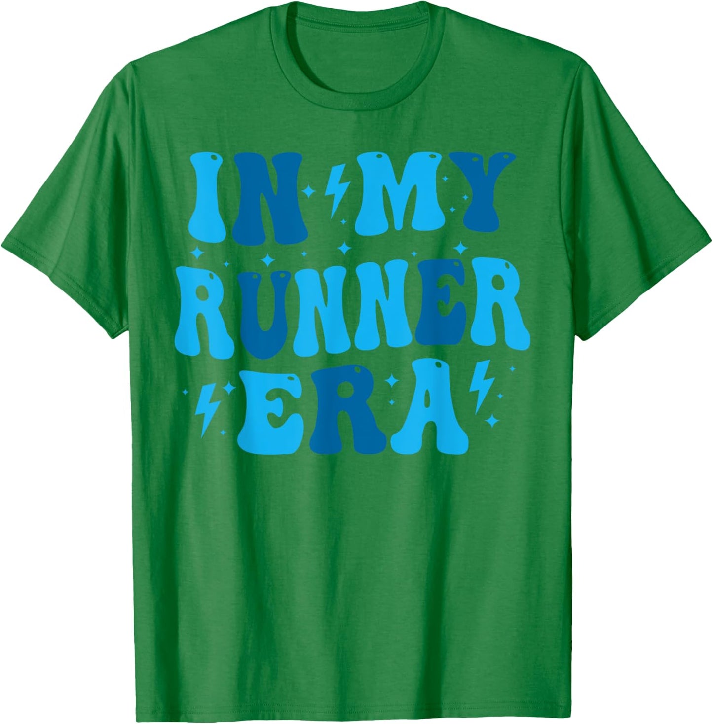 In My Runner Era Groovy Running Lover Runner T-Shirt - T-Shirt | Irish Green