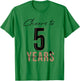 Cheers To 5 Years - 5th Wedding Anniversary T-Shirt - T-Shirt | Irish Green