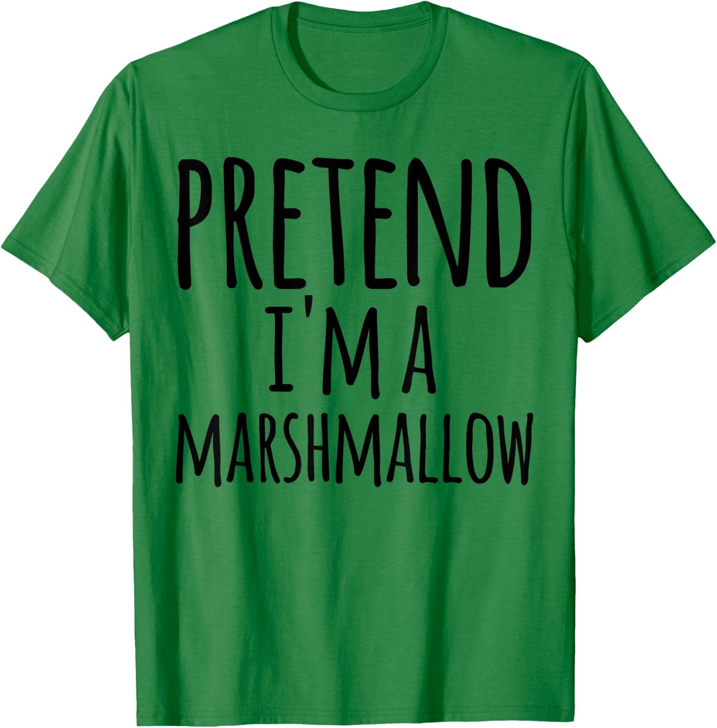 Funny Easy Lazy Halloween PRETEND I'M A MARSHMALLOW Costume T-Shirt - T-Shirt | Irish Green