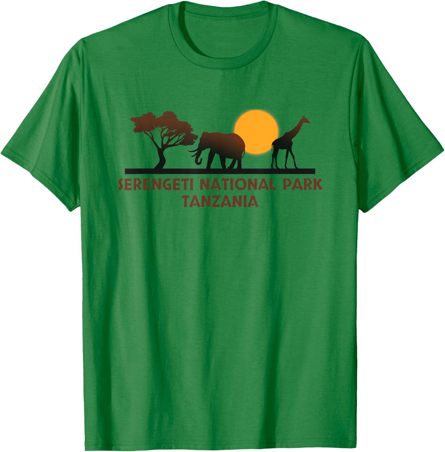 Serengeti National Park Tanzania T-Shirt - T-Shirt | Irish Green