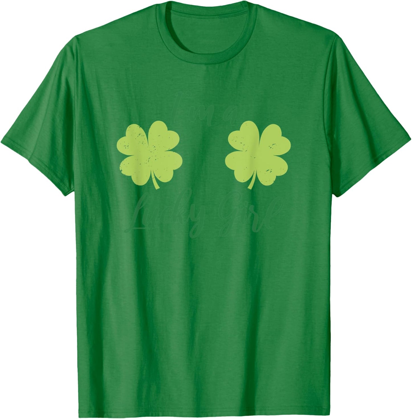 Sexy Shamrock Boobs - St Patricks Day Four Leaf Clover T-Shirt - T-Shirt | Irish Green
