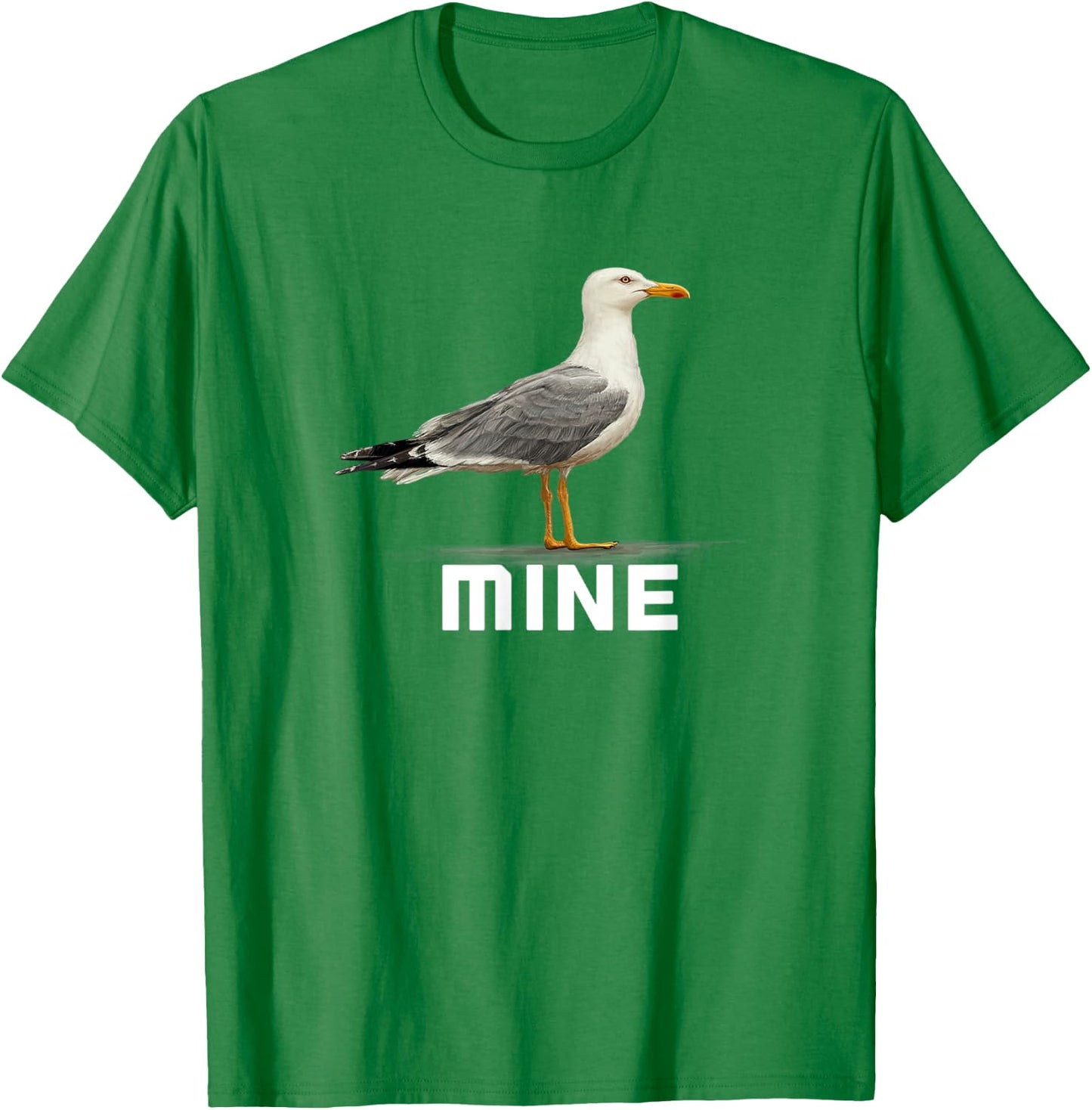 Seagull Mine Funny Ocean Chicken Design T-Shirt - T-Shirt | Irish Green