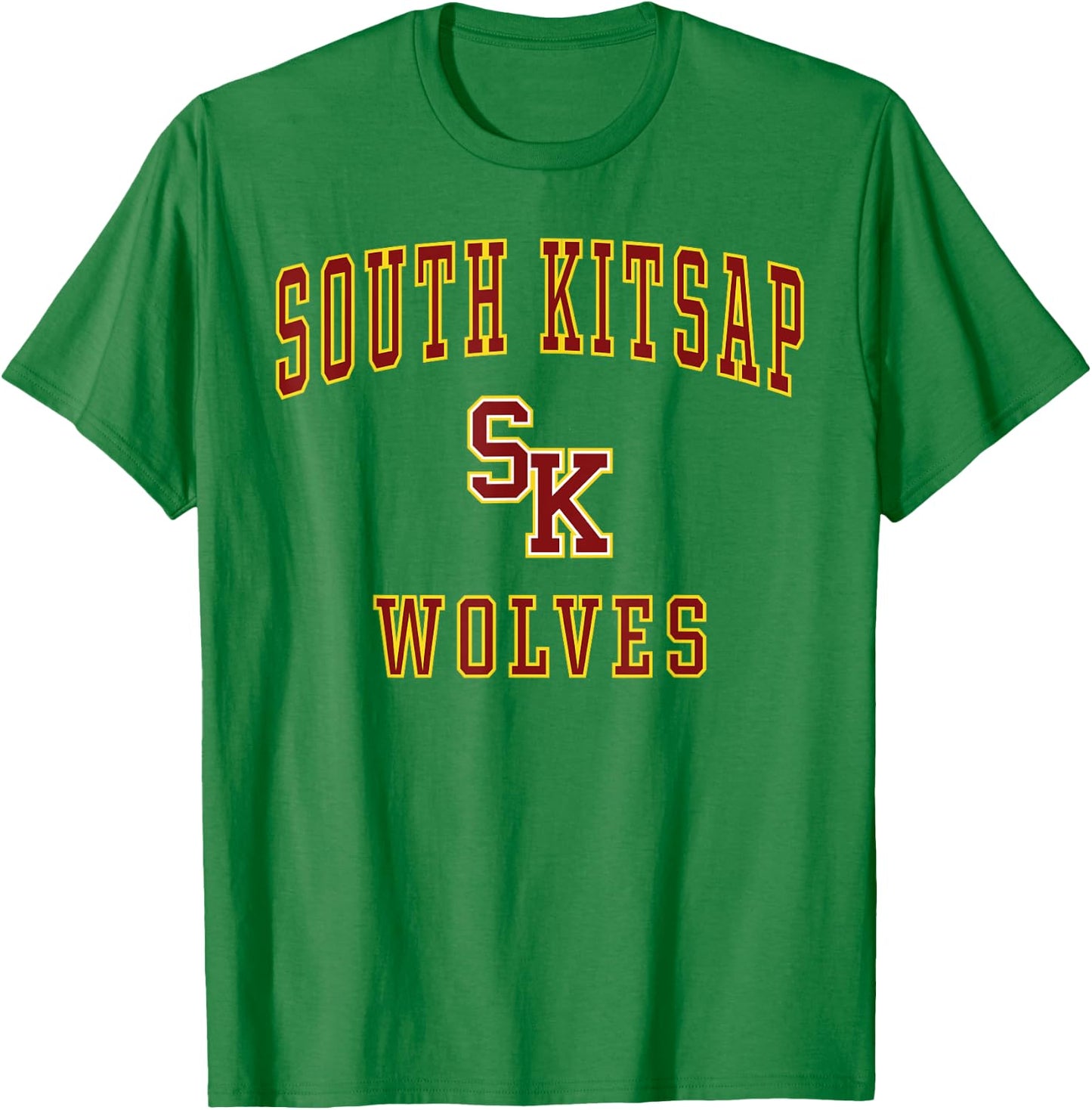 South Kitsap High School Wolves T-Shirt - T-Shirt | Irish Green