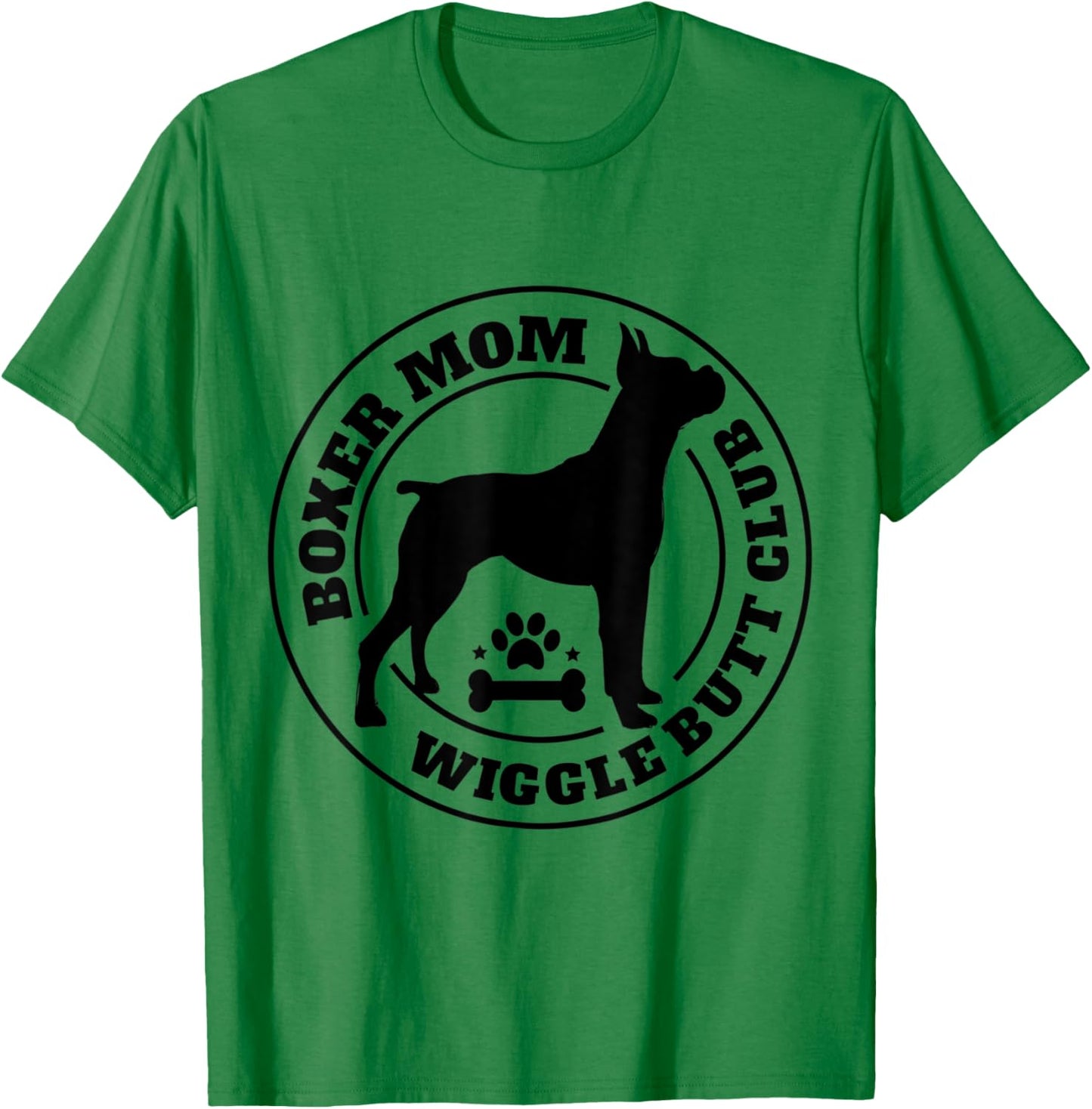 Boxer Mom Wiggle Butt Club Boxer Dog Gifts Men T-Shirt - T-Shirt | Irish Green