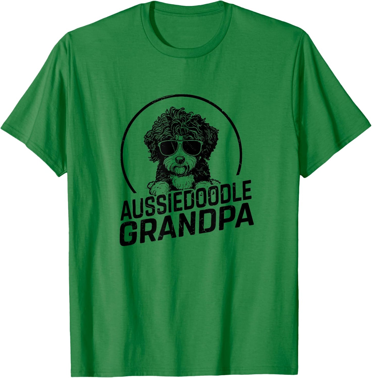 Aussiedoodle Dog Grandpa Grand Paw Dog Lover Gifts Men Dad T-Shirt - T-Shirt | Irish Green