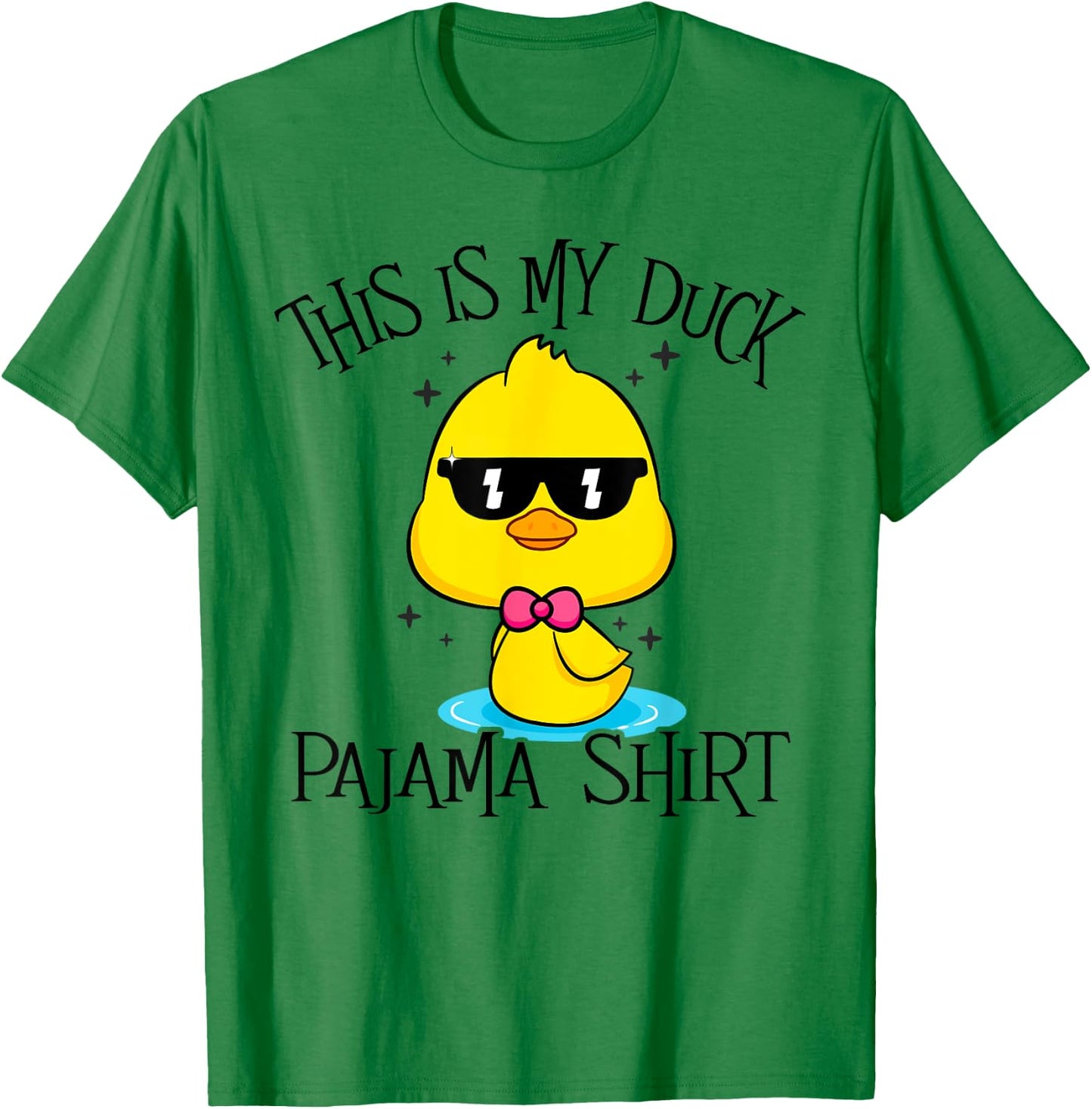 This Is My Duck Pajama Fun Duck Halloween Costume Girl Women T-Shirt - T-Shirt | Irish Green
