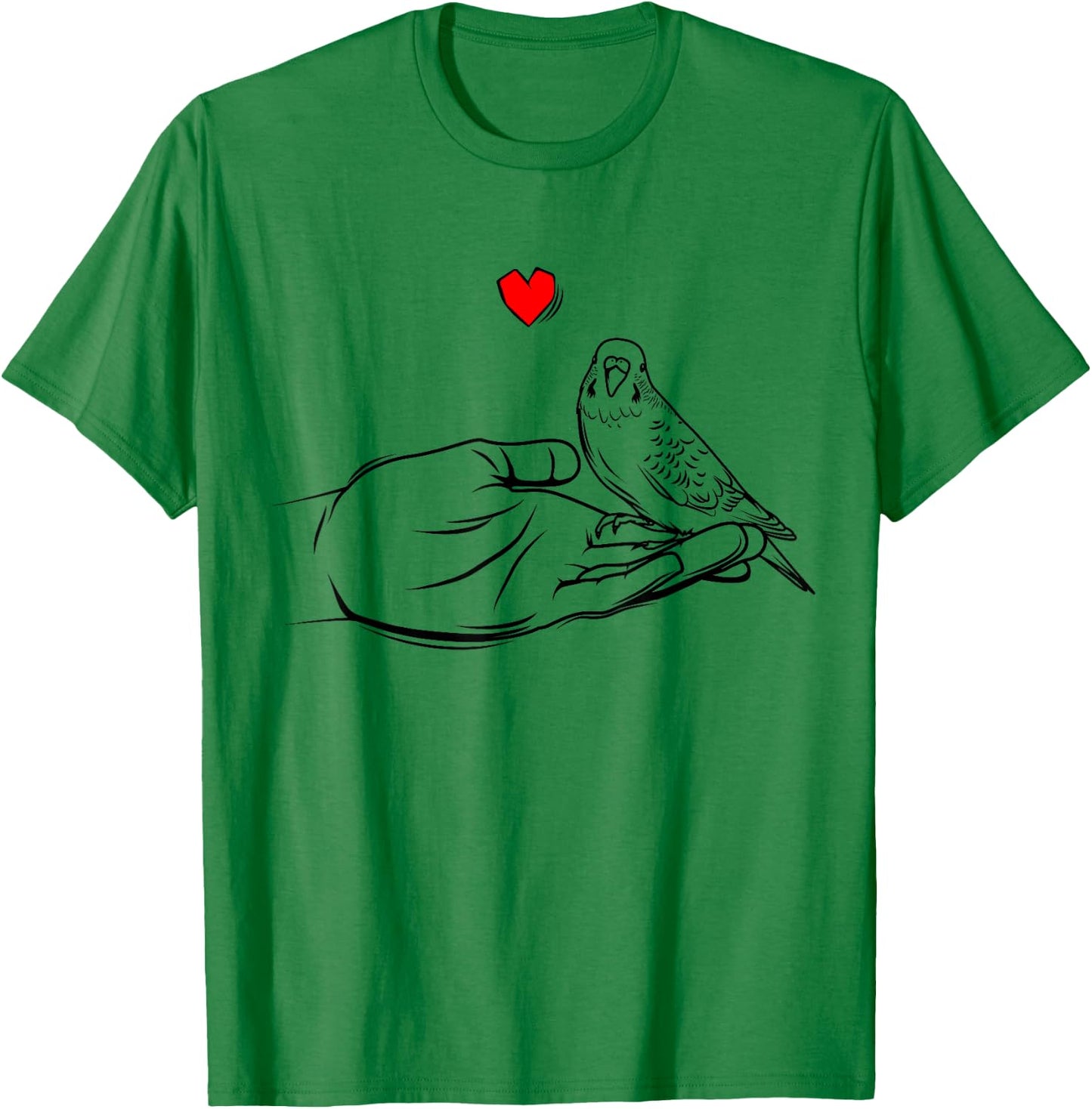 Budgie Love Parakeet Budgerigar Women White Small T-Shirt - T-Shirt | Irish Green