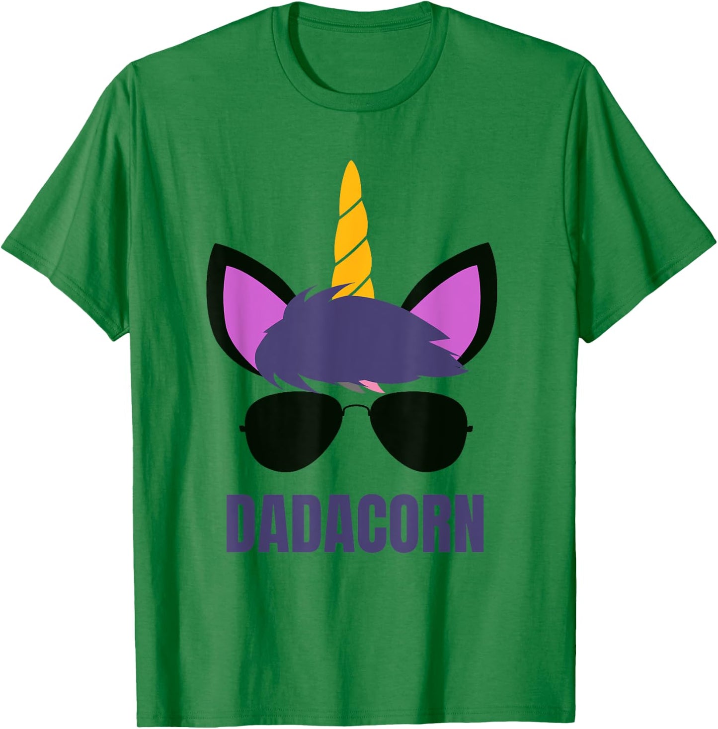 Dadacorn Unicorn Dad Shirt Daddycorn Father Unicorn Daddy T-Shirt - T-Shirt | Irish Green