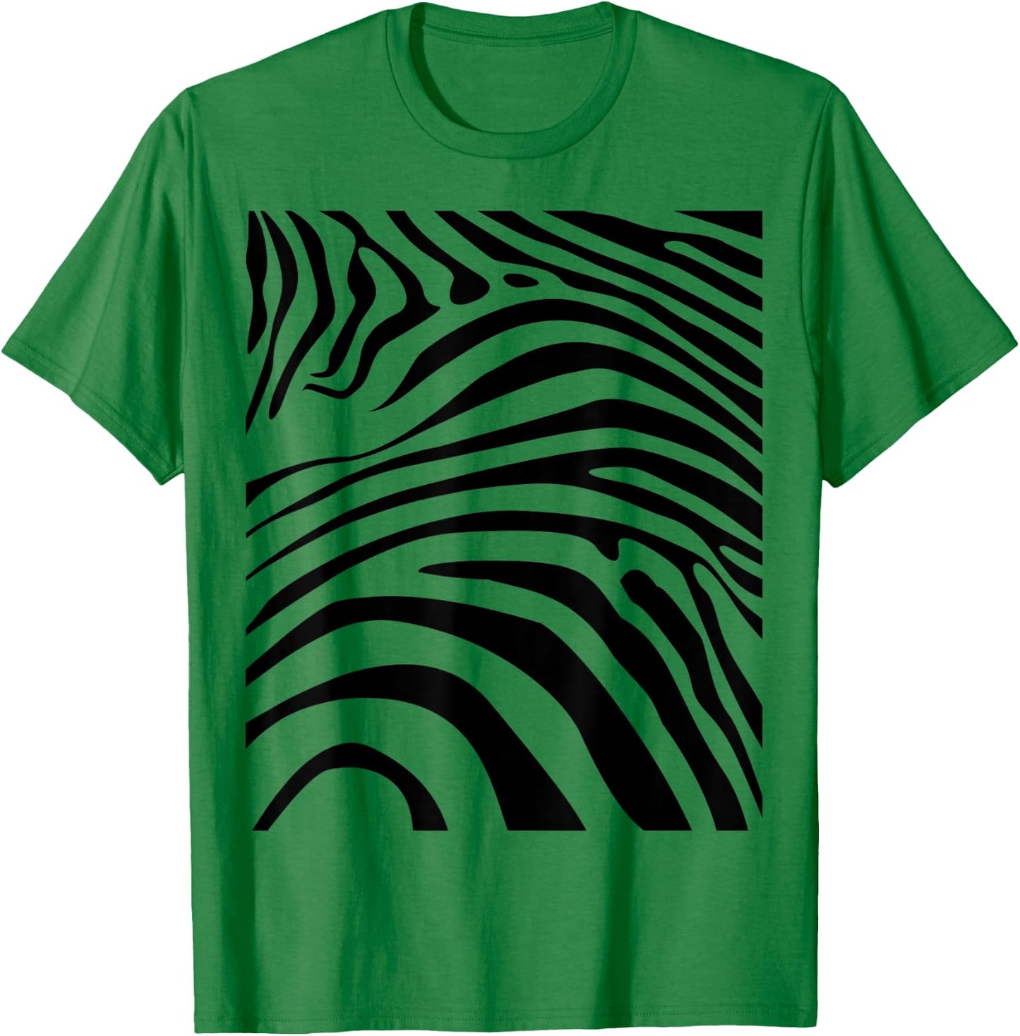 Zebra Print Simple Halloween Costume Gift T-Shirt - T-Shirt | Irish Green