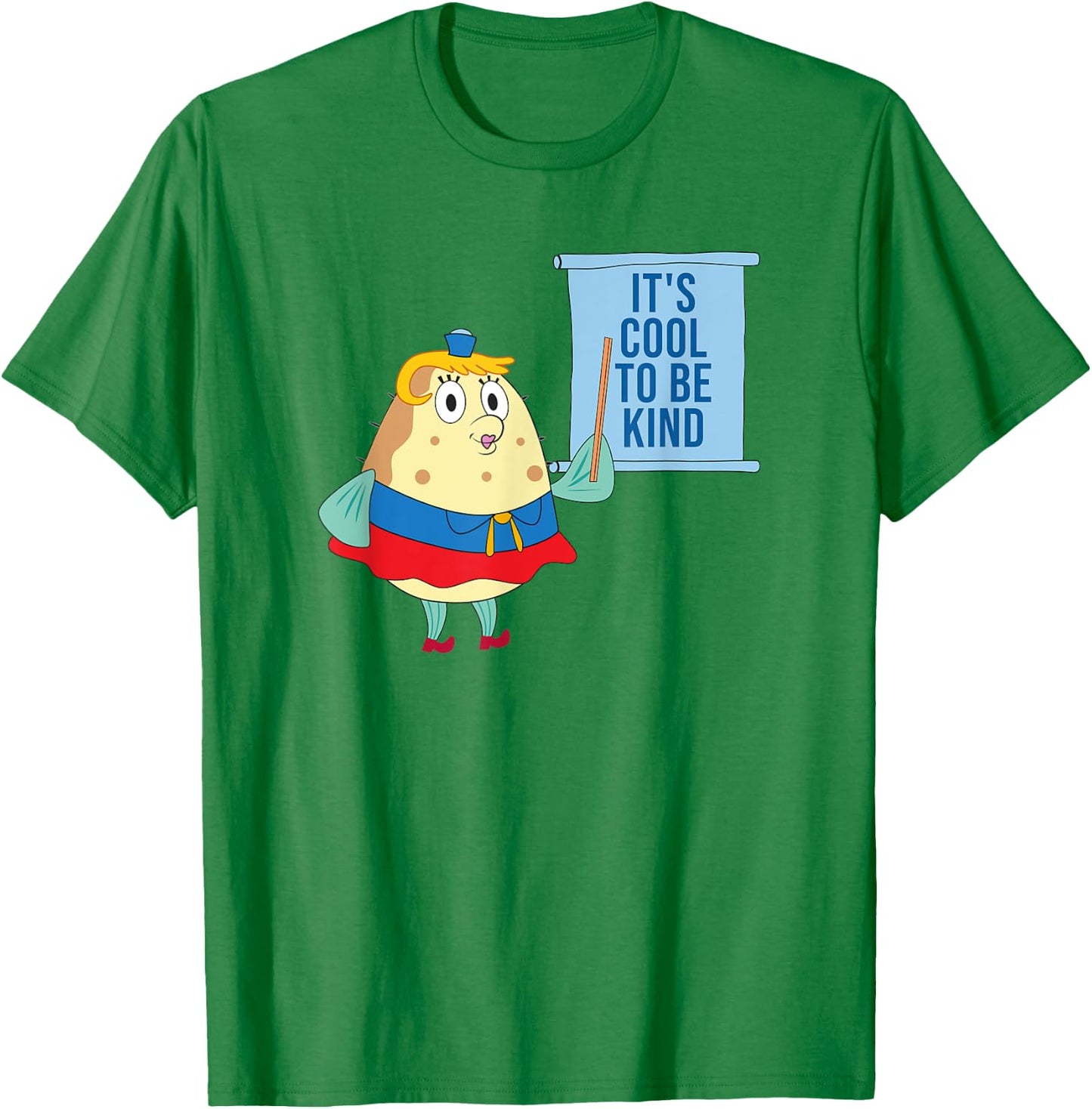 Mademark x SpongeBob SquarePants - Mrs. Puff - Kindness is Cool T-Shirt - T-Shirt | Irish Green