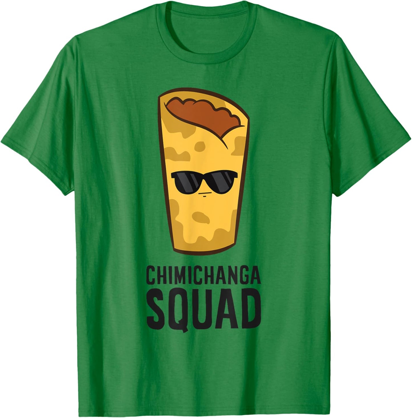 Chimichanga Mexican Food Funny Chimichanga Squad T-Shirt - T-Shirt | Irish Green