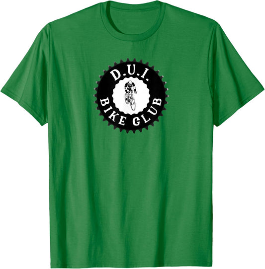 DUI Bike Club - Bicycle Gear Chainring T-Shirt - T-Shirt | Irish Green