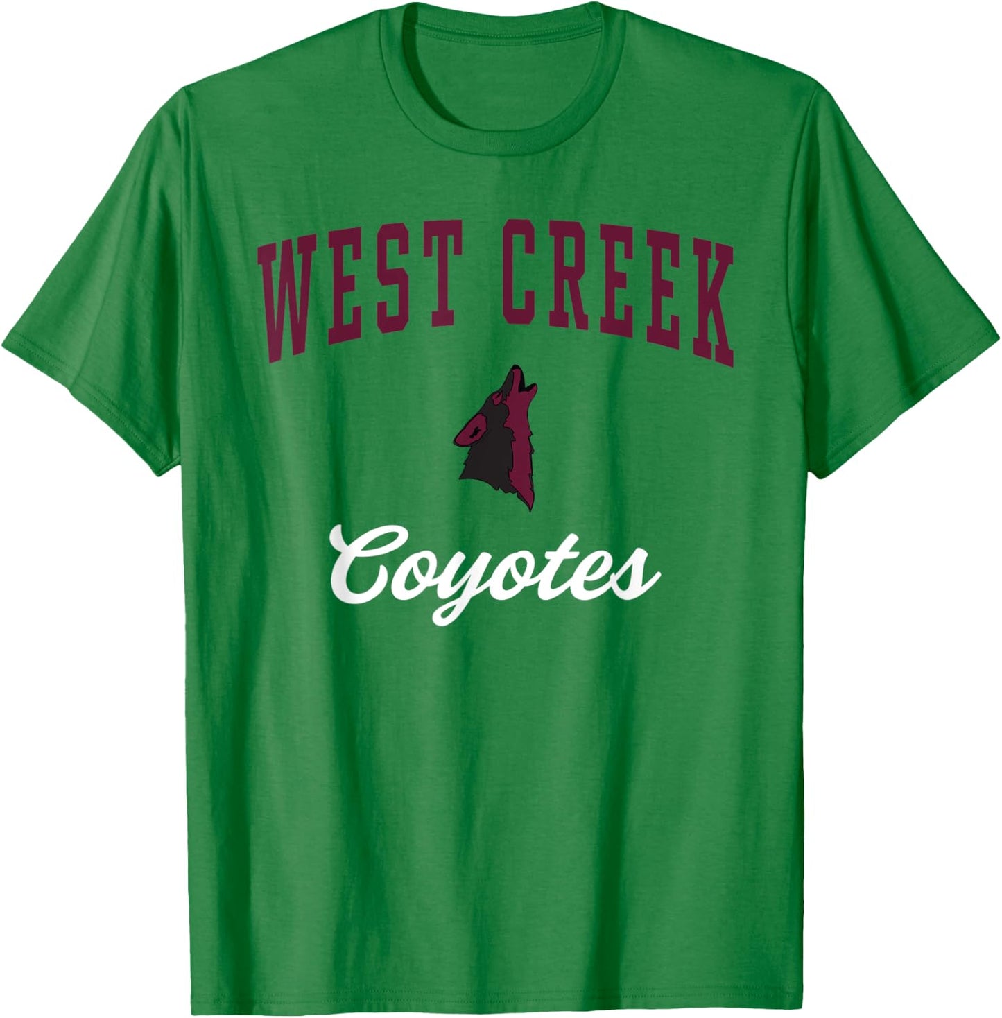 West Creek High School Coyotes T-Shirt - T-Shirt | Irish Green