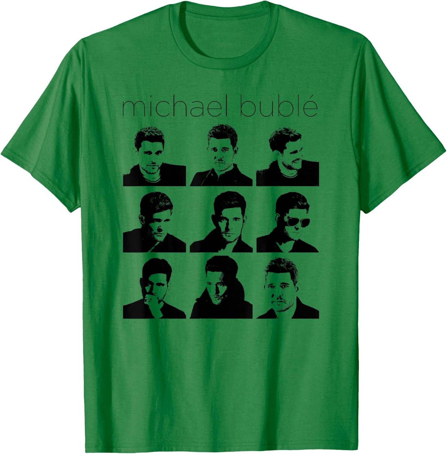 Michael Bublé Faces of Bublé T-Shirt - T-Shirt | Irish Green