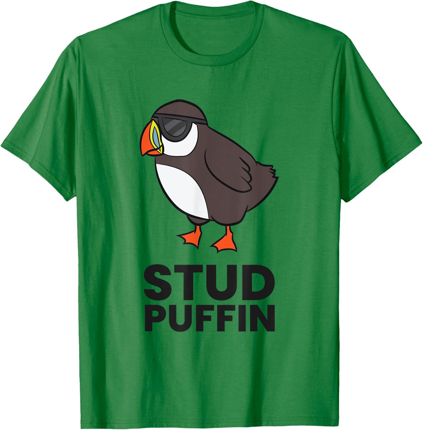 Stud Puffin Seabird Stuf Muffin Iceland Puffin Bird T-Shirt - T-Shirt | Irish Green