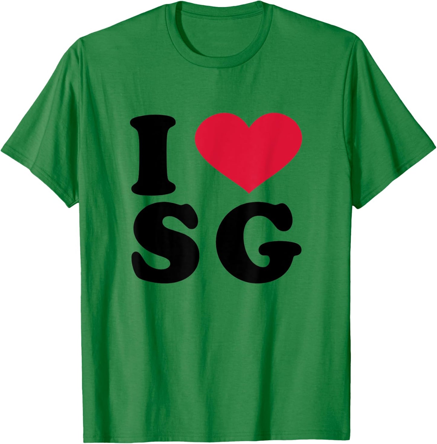 I Love SG T-Shirt - T-Shirt | Irish Green