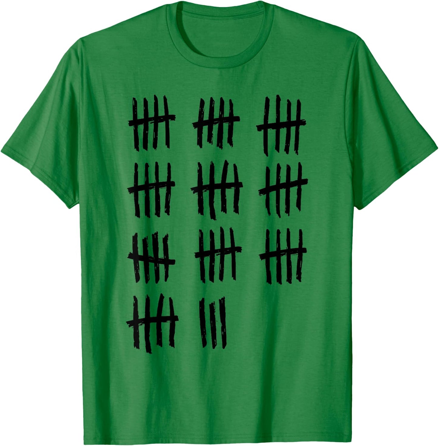 53rd Birthday Outfit 53 Years Old Tally Marks Anniversary T-Shirt - T-Shirt | Irish Green