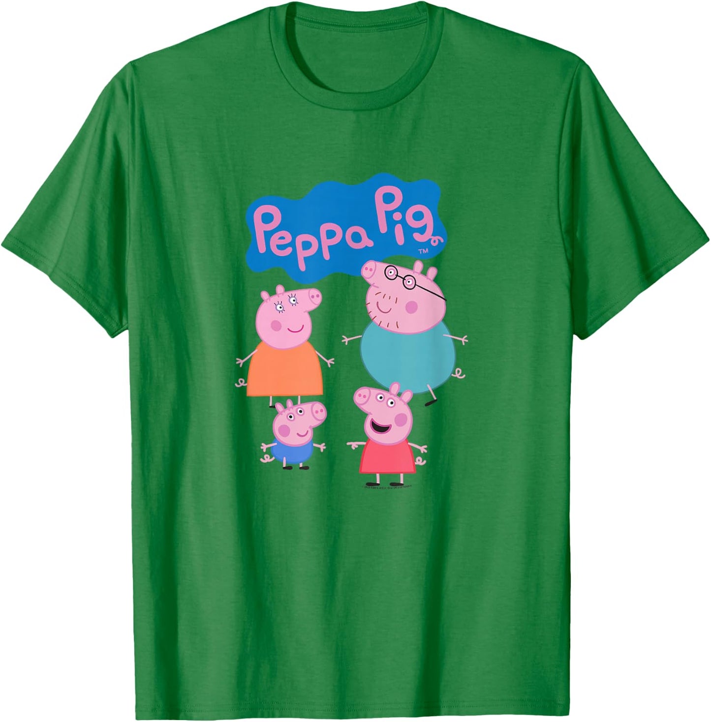 Peppa Pig Family Logo T-Shirt - T-Shirt | Irish Green