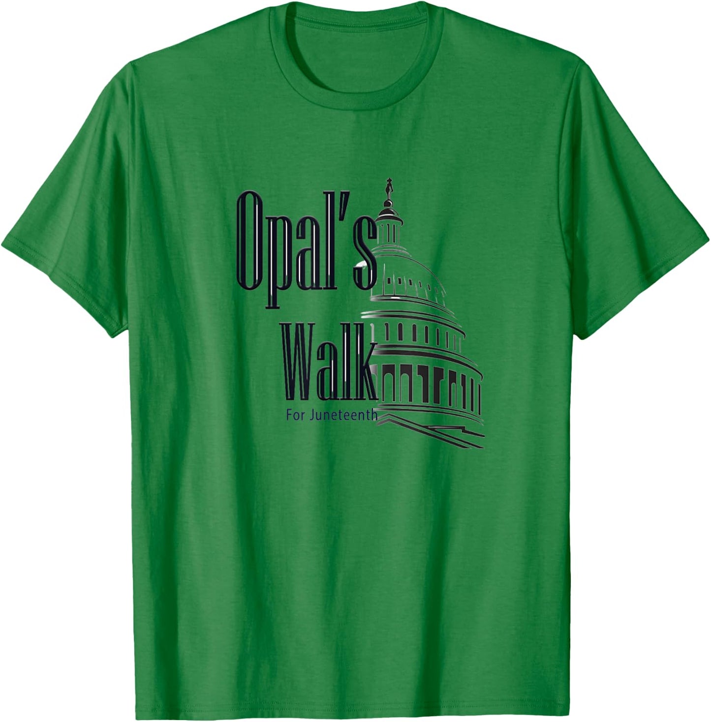 Opal's Walk- Juneteenth National Holiday T-Shirt - T-Shirt | Irish Green
