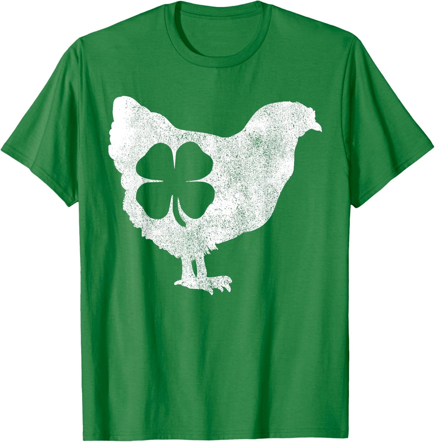 St Patricks Day Shamrock Chicken Hen Bird Saint Paddy's T-Shirt - T-Shirt | Irish Green