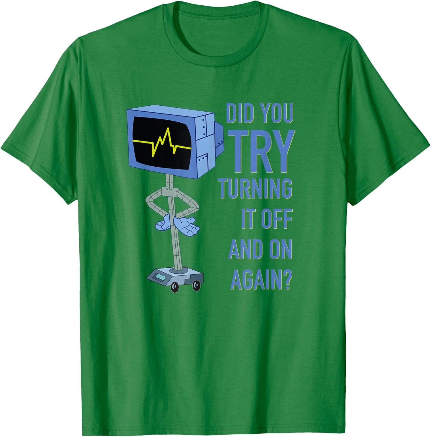 Mademark x SpongeBob SquarePants - Karen Plankton - Did you try turning it off and on again? T-Shirt - T-Shirt | Irish Green