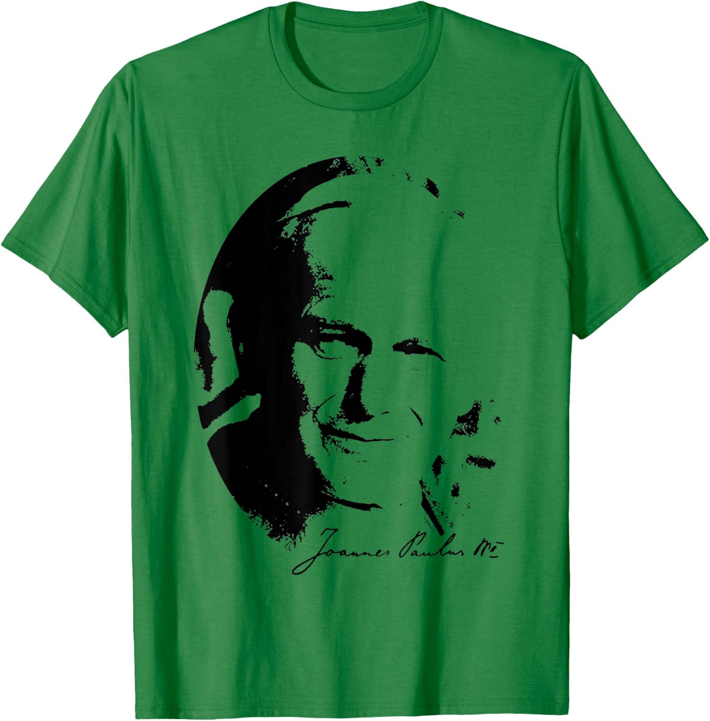 Pope John Paul II Vatican Catholicism Christian T-Shirt - T-Shirt | Irish Green