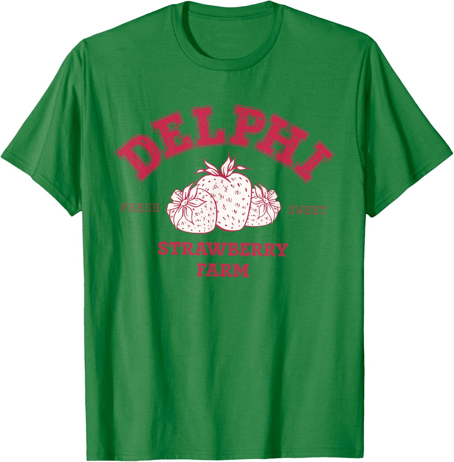 Delphi Strawberry Farm Service Fresh Sweet T-Shirt - T-Shirt | Irish Green