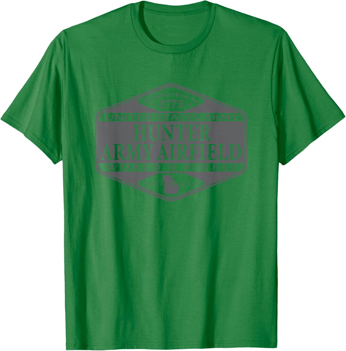 Hunter Army Airfield United States Military World's Finest T-Shirt - T-Shirt | Irish Green