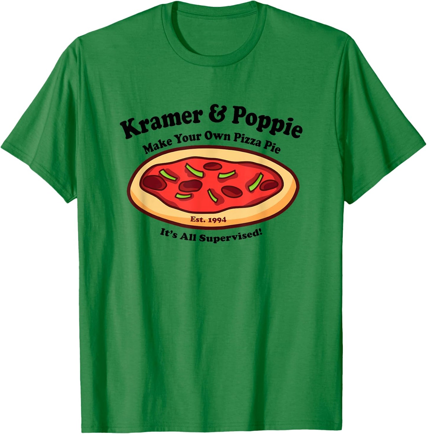Kramer & Poppie Make Your Own Pizza Pie T-Shirt - T-Shirt | Irish Green