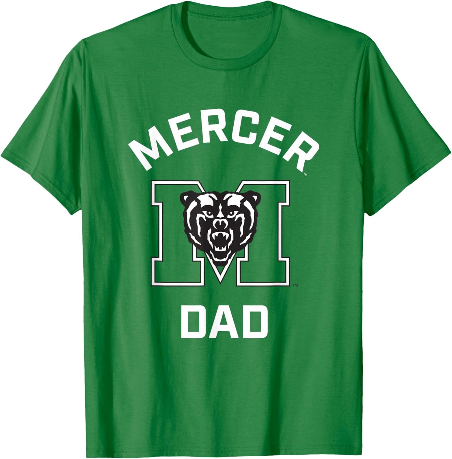 Mercer University Bears Arched Dad T-Shirt - T-Shirt | Irish Green
