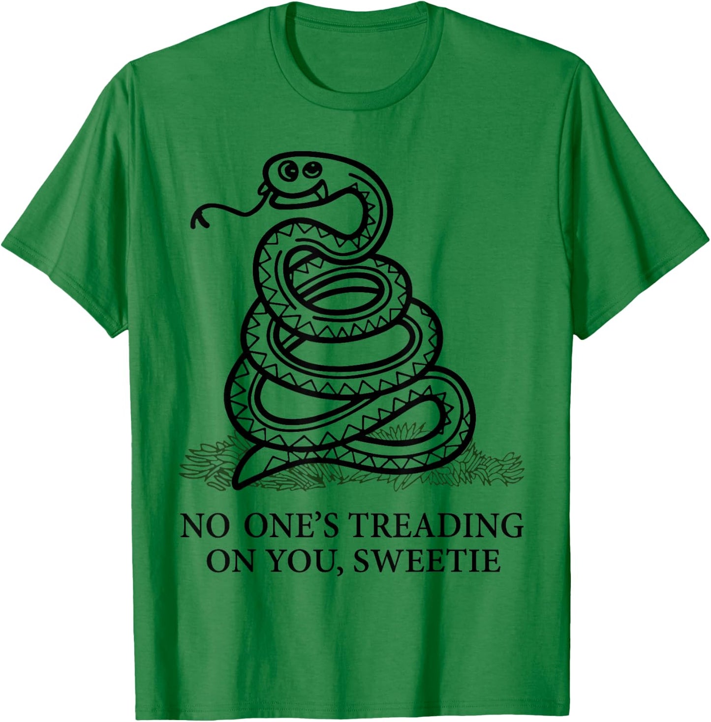 No One's Treading On You Sweetie Snake T-Shirt - T-Shirt | Irish Green