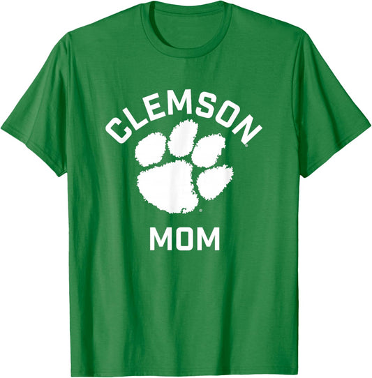 Clemson University Tigers Arched Mom T-Shirt - T-Shirt | Irish Green