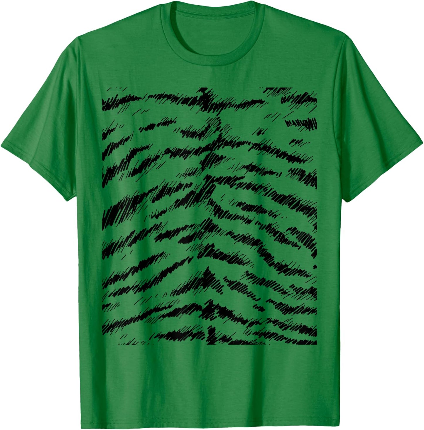Tiger Print Stripes Animal Cute Easy Halloween Costume T-Shirt - T-Shirt | Irish Green