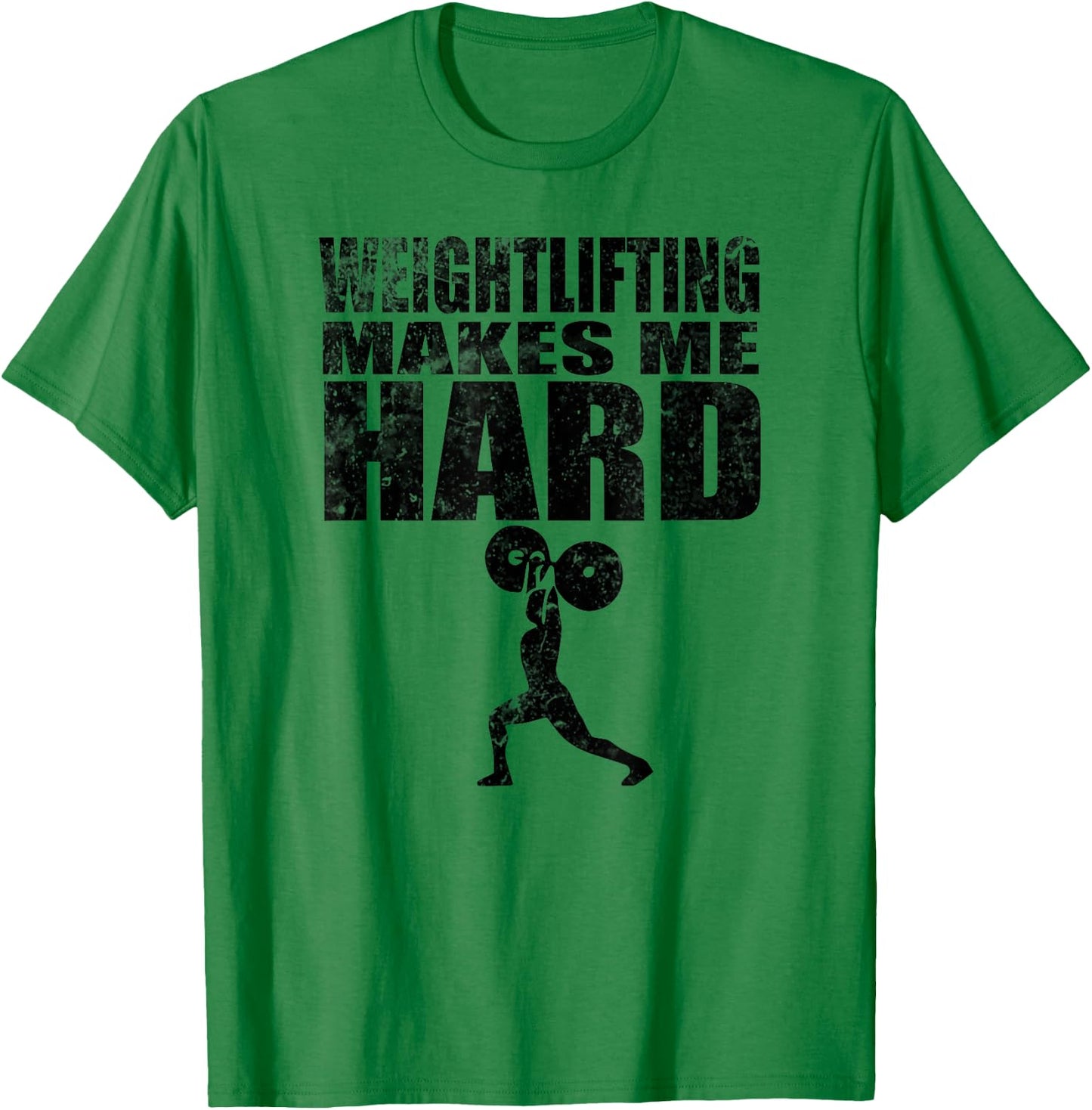 Weightlifting Makes Me Hard funny fitness T-Shirt - T-Shirt | Irish Green