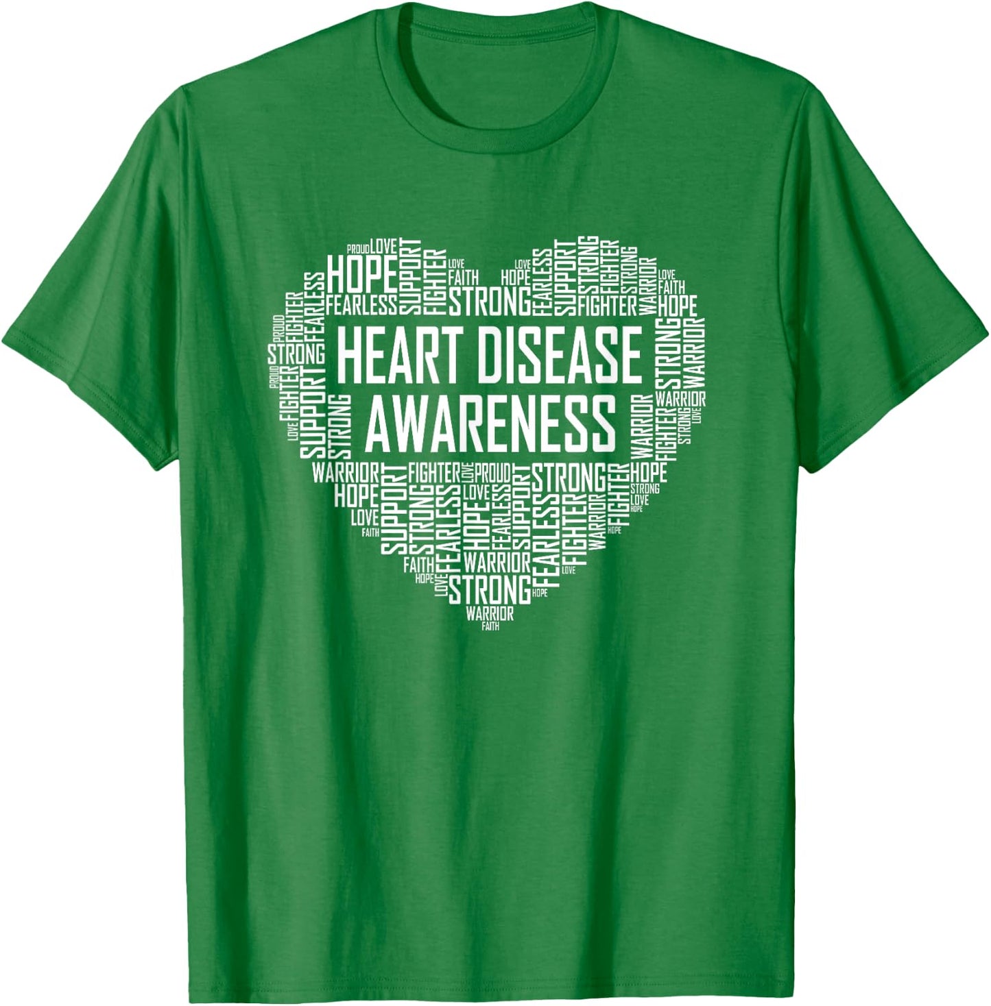 Heart Disease Awareness Heart Gift February Wear Red T-Shirt - T-Shirt | Irish Green