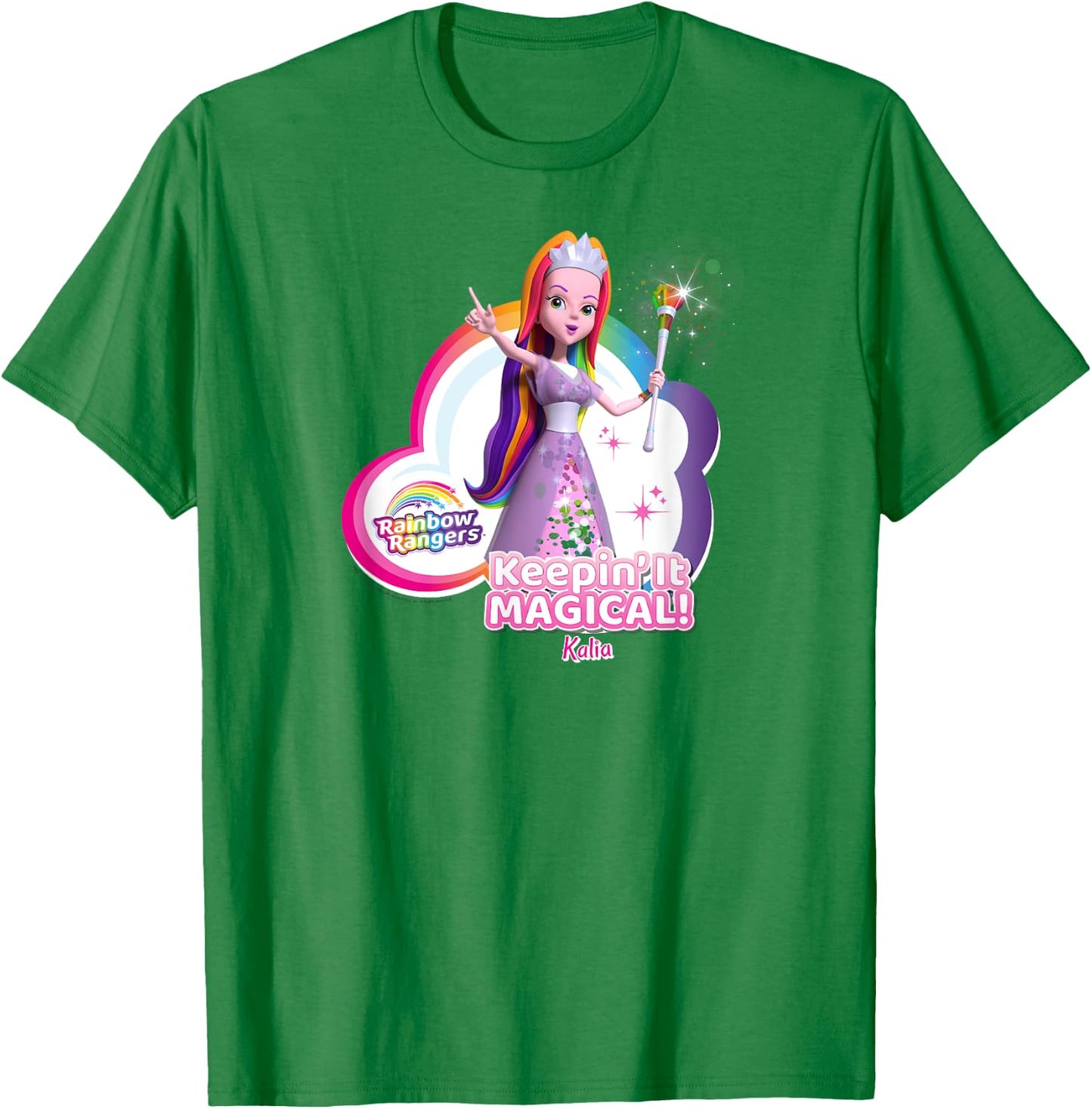 Rainbow Rangers Kalia "Keeping' It Magical!" T-Shirt - T-Shirt | Irish Green