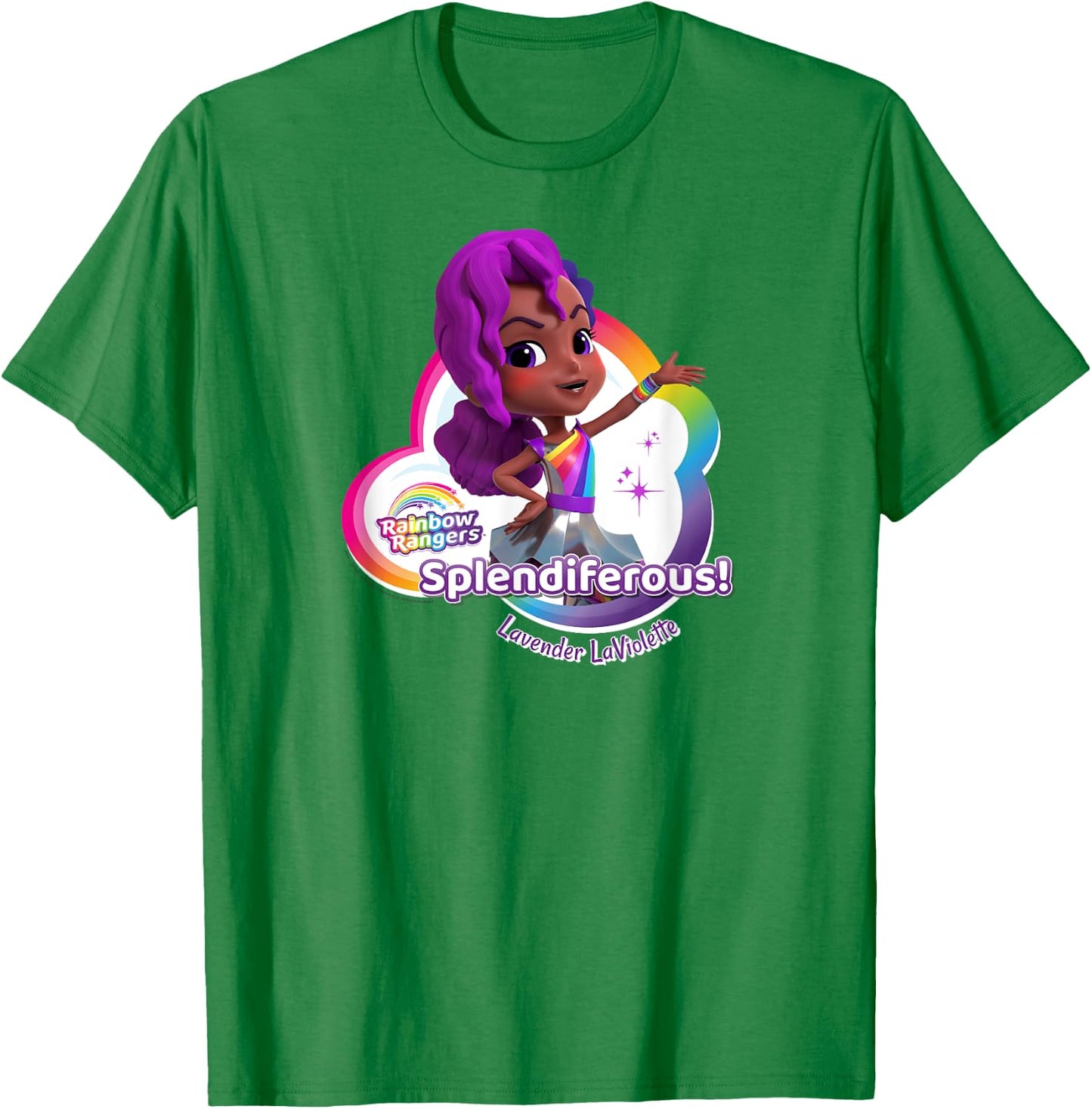 Rainbow Rangers Lavender LaViolette "Splendiferous!" T-Shirt - T-Shirt | Irish Green