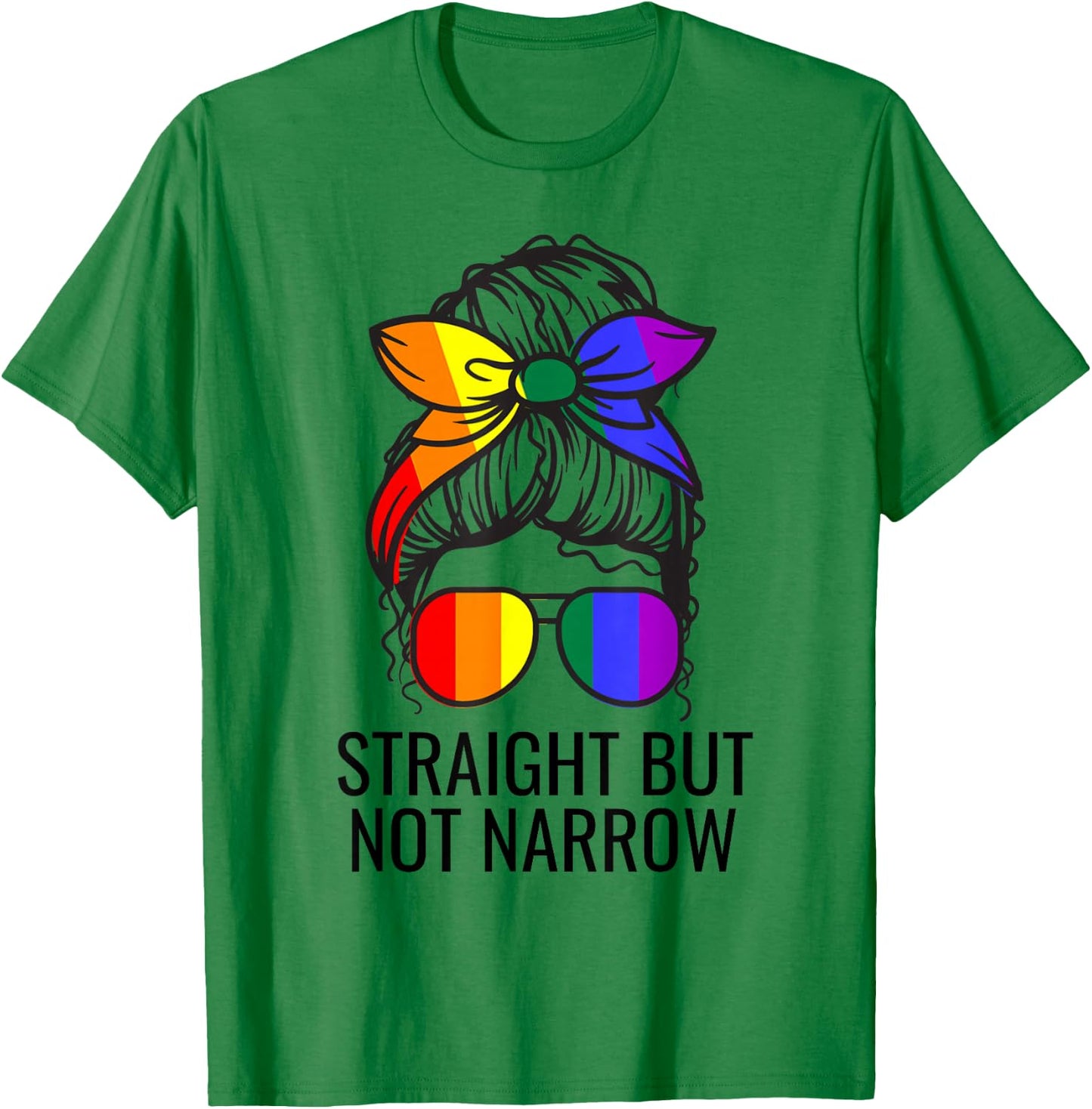 Straight But Not Narrow Proud Ally T-Shirt - T-Shirt | Irish Green
