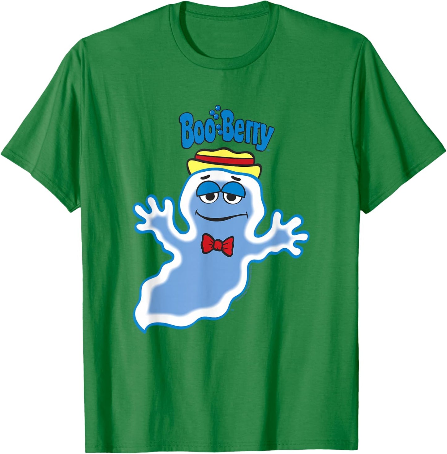 Boo Berry Iconic Blue Ghost Vintage Big Chest Portrait T-Shirt - T-Shirt | Irish Green