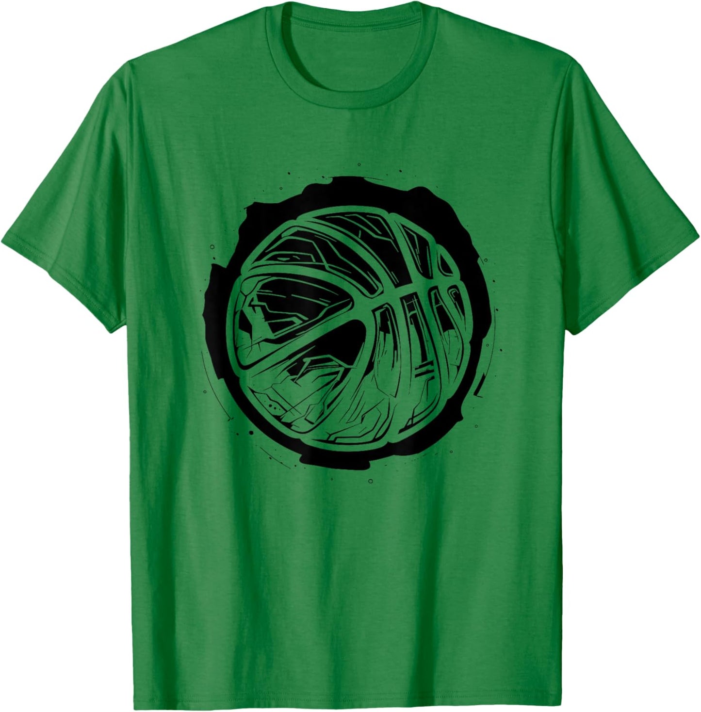 Basketball Ball Drawing Team Sport T-Shirt - T-Shirt | Irish Green