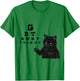 Snellen Eye Chart Black Cat Get Away From Me Funny Sarcastic Women Girls Kids T-Shirt - T-Shirt | Irish Green