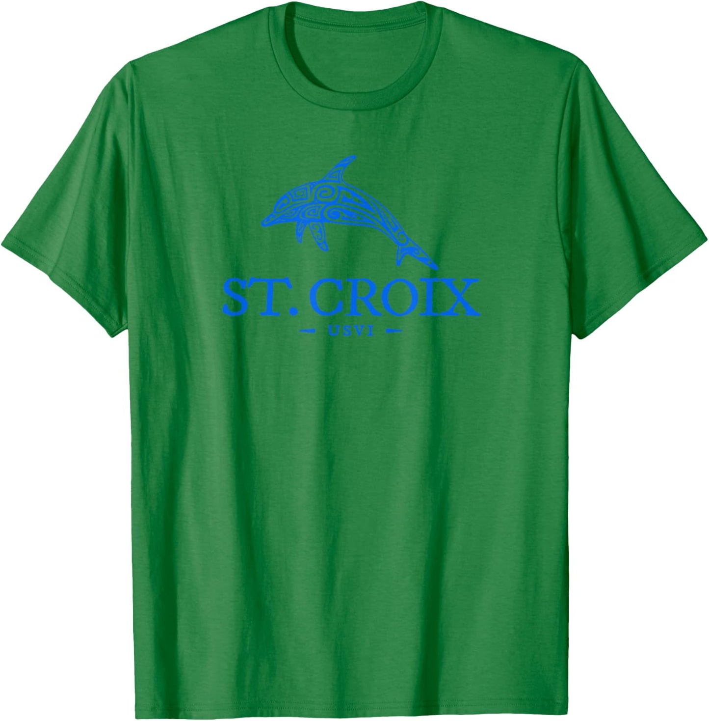 St Croix Dolphin Boys Girls Toddler Cruise Vacation Souvenir T-Shirt - T-Shirt | Irish Green