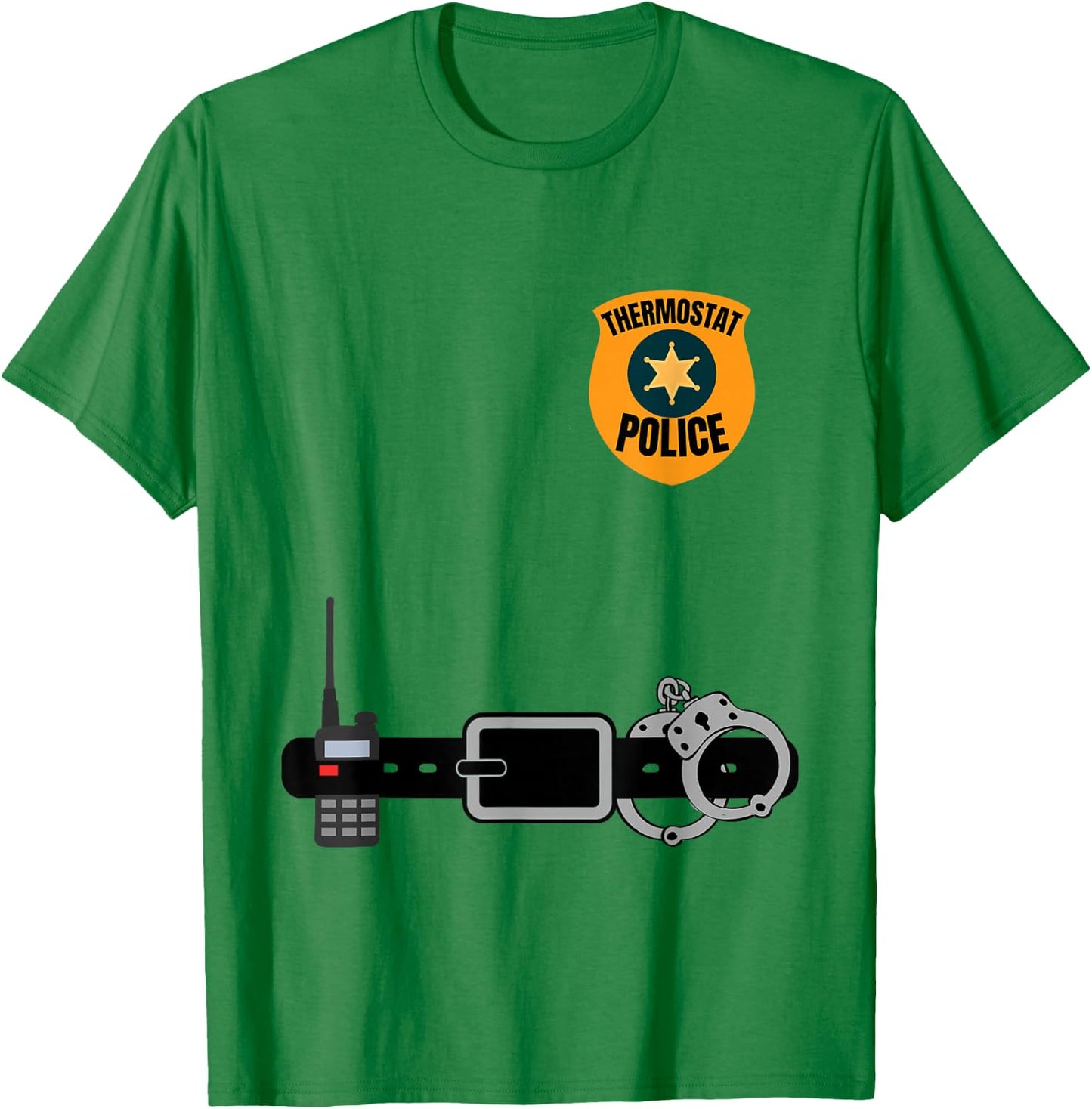 Thermostat Police Funny Temperature T-Shirt - T-Shirt | Irish Green