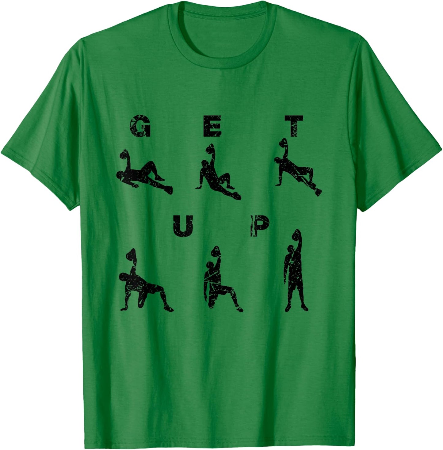 Kettlebell Workout Turkish Get Up Training Gym Fitness T-Shirt - T-Shirt | Irish Green