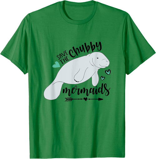 Save The Chubby Mermaid Top Walrus Lover Present Seahorse