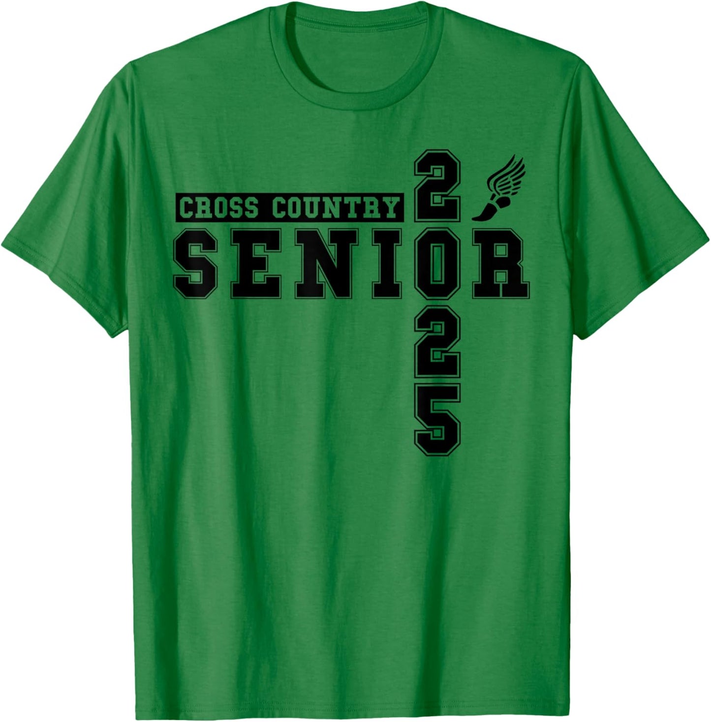 Cross Country Senior Night Senior 2025 Graduation Party 38 T-Shirt - T-Shirt | Irish Green