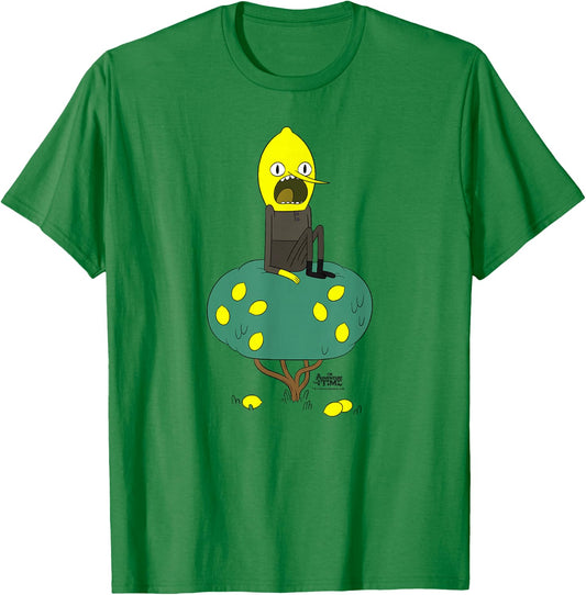Cartoon Network Adventure Time Lemongrab Tree , Men's, Blue, Small, Short Sleeve, Classic Fit, Cotton 60% Polyester 40% T-Shirt - T-Shirt | Irish Green