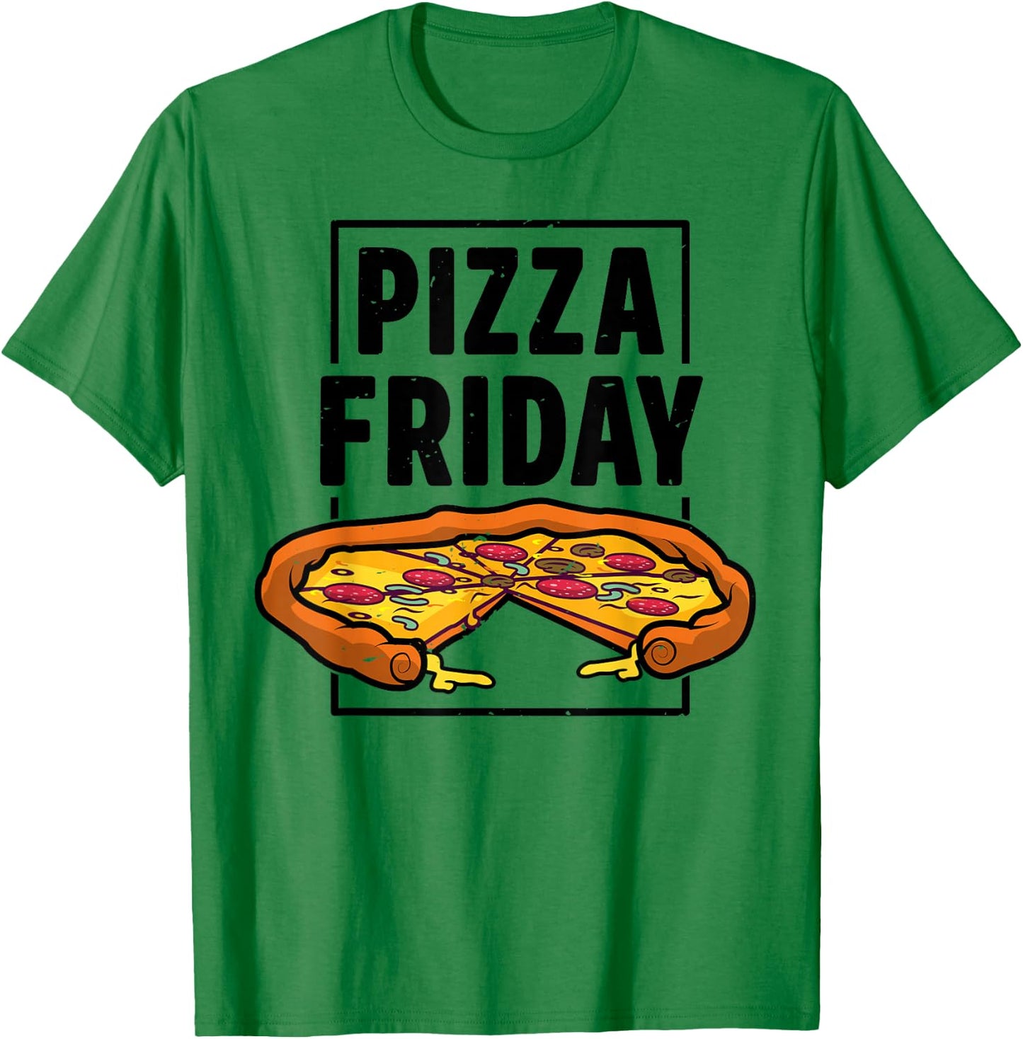 Pepperoni Pizza Friday Italian Food Lover Women Men Boys T-Shirt - T-Shirt | Irish Green