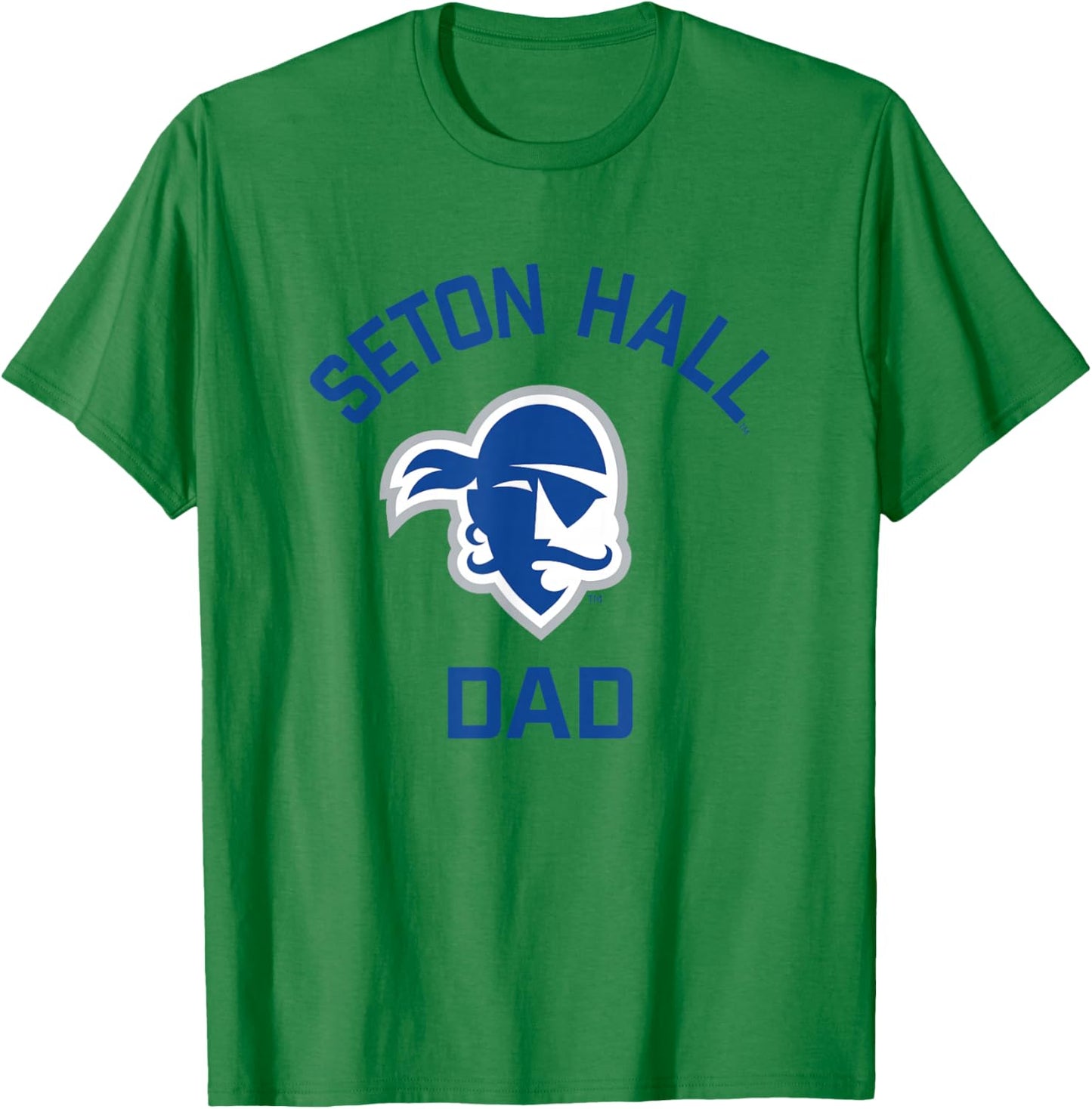 Seton Hall University SHU Pirates Arched Dad T-Shirt - T-Shirt | Irish Green