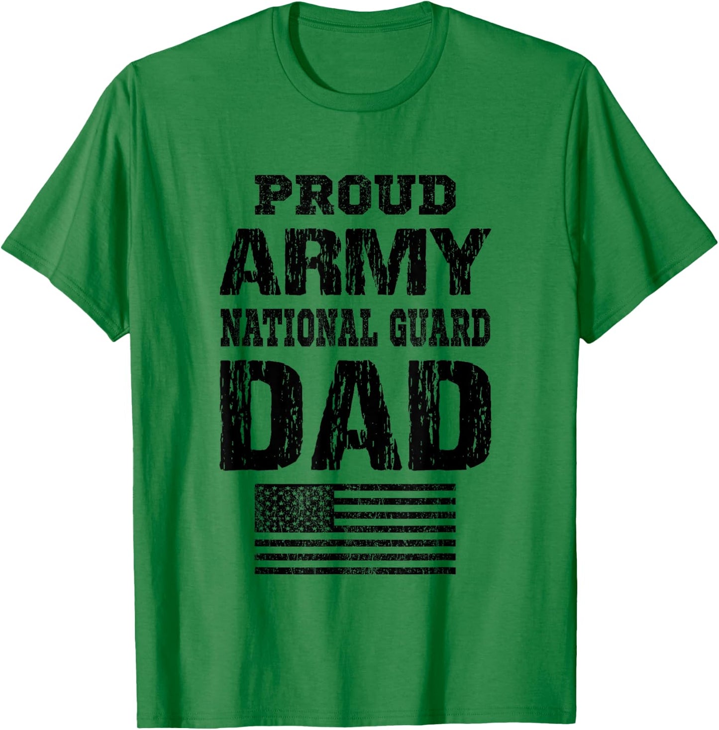 Vintage Proud Army National Guard Dad U.S Military Gift T-Shirt - T-Shirt | Irish Green